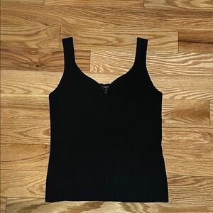 RW&CO. Black Ribbed Tank Top